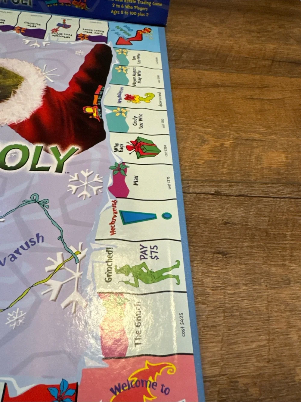 Vintage Whoville-Opoly The Grinch Who Stole Christmas Board Game Complete